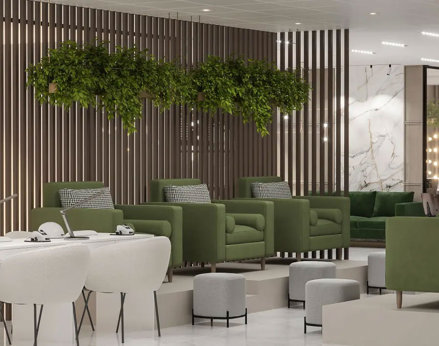 Unfiltered | Downtown Calgary Nail Salon | Waiting Area